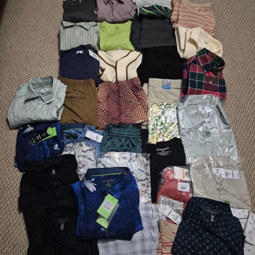 34-Piece Brand New Clothing Resale Bundle | Name Brands | Bulk Lot